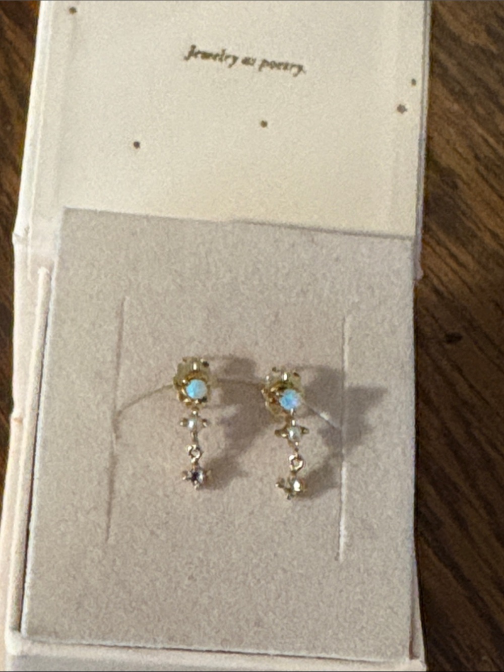 CATBIRD Petite Opal Spring Fairy Earrings - Picture 13 of 16